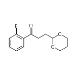 CAS 登录号：898785-98-3， 3-(1,3-二恶烷-2-基)-1-(2-氟苯基)-1-丙酮