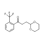 CAS#: 898786-55-5, 3-(1,3-Dioxan-2-yl)-1-[2-(trifluoromethyl)phenyl]-1-propanone