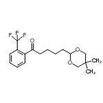 CAS#: 898786-67-9, 5-(5,5-Dimethyl-1,3-dioxan-2-yl)-1-[2-(trifluoromethyl)phenyl]-1-pentanone