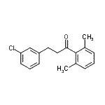 CAS 登录号：898787-10-5， 3-(3-氯苯基)-1-(2,6-二甲基苯基)-1-丙酮