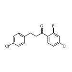 CAS 登录号：898788-37-9， 1-(4-氯-2-氟苯基)-3-(4-氯苯基)-1-丙酮