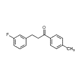 CAS 登录号：898788-69-7， 3-(3-氟苯基)-1-(4-甲基苯基)-1-丙酮