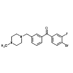 CAS#: 898788-86-8, (4-Bromo-3-fluorophenyl){3-[(4-methyl-1-piperazinyl)methyl]phenyl}methanone