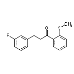 CAS#: 898788-97-1, 3-(3-Fluorophenyl)-1-[2-(methylsulfanyl)phenyl]-1-propanone