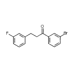 CAS#: 898789-02-1, 1-(3-Bromophenyl)-3-(3-fluorophenyl)-1-propanone