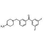 CAS#: 898789-35-0, (3,5-Difluorophenyl){3-[(4-methyl-1-piperazinyl)methyl]phenyl}methanone