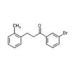 CAS 登录号：898789-38-3， 1-(3-溴苯基)-3-(2-甲基苯基)-1-丙酮