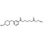 CAS#: 898789-53-2, Ethyl 7-{3-[(4-methyl-1-piperazinyl)methyl]phenyl}-7-oxoheptanoate