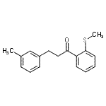 CAS#: 898790-55-1, 3-(3-Methylphenyl)-1-[2-(methylsulfanyl)phenyl]-1-propanone