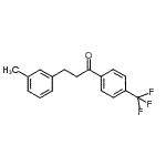 CAS 登录号：898791-08-7， 3-(3-甲基苯基)-1-[4-(三氟甲基)苯基]-1-丙酮