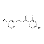 CAS 登录号：898791-11-2， 1-(4-溴-2-氟苯基)-3-(3-甲基苯基)-1-丙酮