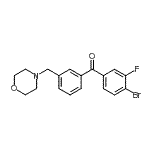 CAS#: 898791-80-5, (4-Bromo-3-fluorophenyl)[3-(4-morpholinylmethyl)phenyl]methanone