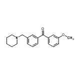 CAS#: 898792-64-8, (3-Methoxyphenyl)[3-(1-piperidinylmethyl)phenyl]methanone