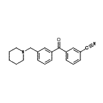 CAS#: 898792-70-6, 3-[3-(1-Piperidinylmethyl)benzoyl]benzonitrile