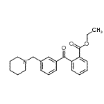 CAS 登录号：898792-75-1， 乙基2-[3-(1-哌啶基甲基)苯甲酰基]苯甲酸酯