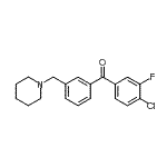 CAS#: 898793-26-5, (4-Chloro-3-fluorophenyl)[3-(1-piperidinylmethyl)phenyl]methanone