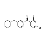 CAS#: 898793-40-3, (4-Bromo-2-fluorophenyl)[3-(1-piperidinylmethyl)phenyl]methanone