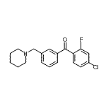 CAS#: 898793-46-9, (4-Chloro-2-fluorophenyl)[3-(1-piperidinylmethyl)phenyl]methanone