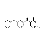 CAS#: 898793-58-3, (2,4-Difluorophenyl)[3-(1-piperidinylmethyl)phenyl]methanone