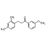 CAS 登录号：898793-61-8， 3-(2,4-二甲基苯基)-1-(3-甲氧基苯基)-1-丙酮