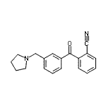 CAS#: 898794-09-7, 2-[3-(1-Pyrrolidinylmethyl)benzoyl]benzonitrile