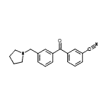 CAS#: 898794-12-2, 3-[3-(1-Pyrrolidinylmethyl)benzoyl]benzonitrile
