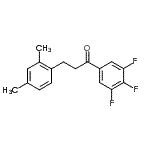 CAS # 898794-60-0, 3-(2,4-Dimethylphenyl)-1-(3,4,5-trifluorophenyl)-1-propanone