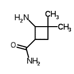 CAS 登录号：89940-78-3， 2-氨基-3,3-二甲基环丁烷甲酰胺
