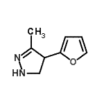 CAS#: 90006-91-0, 4-(2-Furyl)-3-methyl-4,5-dihydro-1H-pyrazole