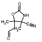 CAS#: 90007-50-4, 4,5-Dimethyl-2-oxo-5-(2-oxoethyl)-1,3-oxazolidine-4-carbonitrile