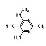 CAS#: 900467-74-5, 4-Amino-2-methyl-6-(methylamino)-5-pyrimidinecarbonitrile