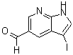 CAS 登录号：900514-07-0， 3-碘-1H-吡咯并[2,3-b]吡啶-5-甲醛