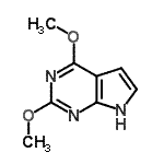 CAS#: 90057-09-3, 2,4-Dimethoxy-7H-pyrrolo[2,3-d]pyrimidine