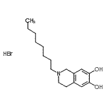 CAS#: 900784-96-5, 2-Octyl-1,2,3,4-tetrahydro-6,7-isoquinolinediol hydrobromide (1:1)