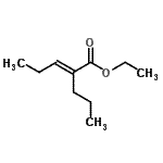 CAS 登录号：90124-74-6， 乙基(2E)-2-丙基-2-戊烯酸酯