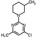 CAS#: 901586-54-7, 4-Chloro-6-methyl-2-(3-methyl-1-piperidinyl)pyrimidine
