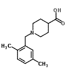 CAS#: 901921-72-0, 1-(2,5-Dimethylbenzyl)-4-piperidinecarboxylic acid