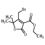 CAS#: 90261-67-9, Ethyl 4-(bromomethyl)-5,5-dimethyl-2-oxo-2,5-dihydro-3-furancarboxylate