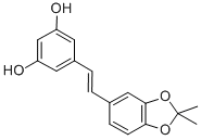 CAS#: 90275-02-8, 3,4-O-Isopropylidene-3,3',4,5'-tetrahydroxystilbene