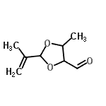 CAS#: 90278-54-9, 2-Isopropenyl-5-methyl-1,3-dioxolane-4-carbaldehyde