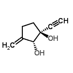 CAS#: 90314-54-8, (1S,2R)-1-Ethynyl-3-methylene-1,2-cyclopentanediol