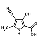 CAS#: 90345-47-4, 4-Cyano-3,5-dimethyl-1H-pyrrole-2-carboxylic acid