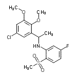 CAS#: 903581-02-2, N-[1-(5-Chloro-2,3-dimethoxyphenyl)ethyl]-5-fluoro-2-(methylsulfonyl)aniline