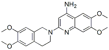 CAS 登录号：90402-40-7， 2-(6,7-二甲氧基-3,4-二氢-1H-异喹啉-2-基)-6,7-二甲氧基喹啉-4-胺