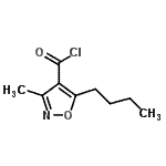 CAS 登录号：90415-80-8， 5-丁基-3-甲基-1,2-恶唑-4-甲酰氯