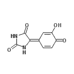 CAS 登录号：90418-78-3， (5E)-5-(3-羟基-4-氧代-2,5-环己二烯-1-亚基)-2,4-咪唑烷二酮