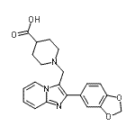 CAS 登录号：904814-29-5， 1-{[2-(1,3-苯并二氧戊环-5-基)咪唑并[1,2-a]吡啶-3-基]甲基}-4-哌啶羧酸