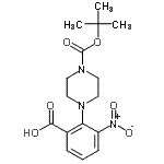 CAS#: 904814-87-5, 2-(4-{[(2-Methyl-2-propanyl)oxy]carbonyl}-1-piperazinyl)-3-nitrobenzoic acid