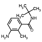 CAS 登录号：905234-93-7， 3-氨基-2-甲基-N-(2-甲基-2-丙基)苯甲酰胺