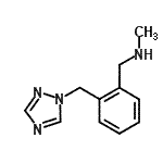 CAS#: 906352-64-5, N-Methyl-1-[2-(1H-1,2,4-triazol-1-ylmethyl)phenyl]methanamine